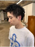 スパイキーショート　ツイストパーマ　メンズパーマ