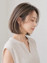サンタフェ 豊田店(Santa'Fe) 白髪ぼかしカラー/大人ボブ/コンパクトボブ/
