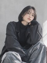 ドット ヘアー(dot.hair)&nbsp;地毛風カラー / センターパート / コンパクトボブ