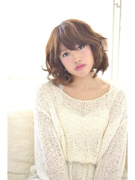 ロエナ(ROENA) クラシカルデジタルパーマバレイヤージュロブ