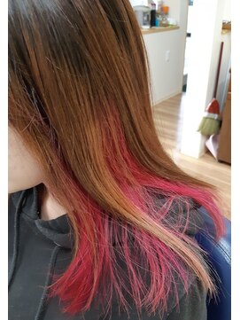 ヘアーサロン ミマ(Hair Salon MIMA) インナーダブルカラー・ピンク