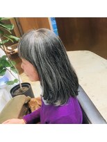 リップス ヘアー(Lips hair)&nbsp;ナチュラルグレーヘアスタイル♪