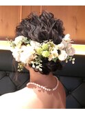 ルーズアップ/ヘアセット/ヘアメイク/編み込み/三つ編み