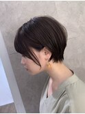 大人可愛い小顔シンプルショート