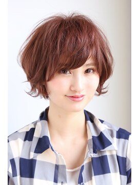 アユラ イオン八戸田向店(AyuRa) 無造作カールの外ハネショートボブ【イオン八戸田向】