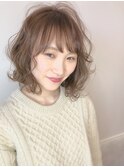 【ゆるふわウェーブ☆透明感アッシュベージュ】