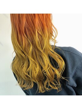 テクライズ 豊橋店(TECHRISE) オレンジ×イエローグラデーション