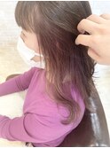 インナーカラー×ペールバイオレット