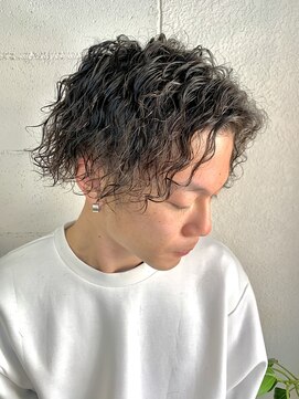 シャンス ヘアー(Chance hair) メンズツーブロック&ツイストスパイラルパーマ【イメチェン】
