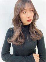 ジーナ(xena) 《xena/中島》大人お洒落☆韓国風くびれヘア×フォギーベージュ