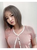 ボブ/ハイトーングレージュ　stylist/miaki