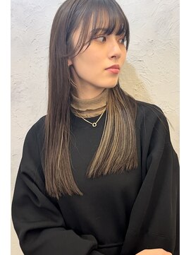 ヘアスタジオニコ(hair studio nico...) くすみベージュイヤリングカラー