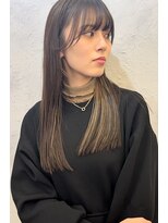 ヘアスタジオニコ(hair studio nico...) くすみベージュイヤリングカラー