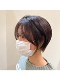 丸みショート インナーカラー