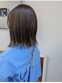Olive color×ボブ