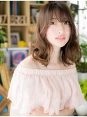フェザーバングくせ毛風セミディくびれヘアc5浦和20代30代40代