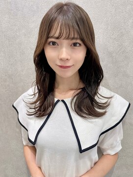 エジョン 幡ヶ谷店(Aejon) #バレイヤージュ#グレージュカラー#ボブウルフ#ココアベージュ