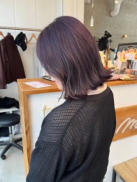 メルシー 福岡天神店(Merci) ラベンダーカラー☆外ハネBOB
