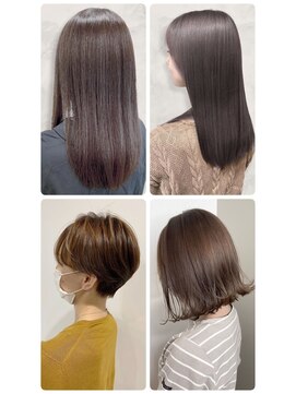 美容室フルール 20代30代大人可愛い髪質改善カラーアッシュグレージュ透明感