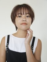 エヌ トーキョー(enu TOKYO) ショートウルフ　オレンジブラウン