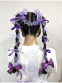【ヘアセットサロンfirst】高めタイトツインテール♪