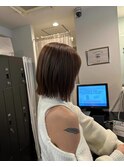 (サロンスタイル）ぱっつんボブ/フェイスレイヤー