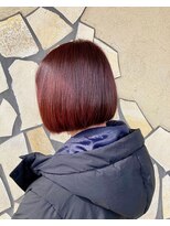 フェリーク ウジヤマダ(feerique UJIYAMADA)&nbsp;春にぴったりのピンクカラーのボブスタイル［ショートカット］