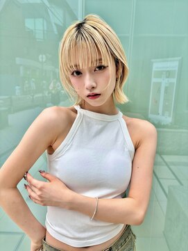 グリーン 北千住(green) 【北千住】ミディアムレイヤーボブ×ブロンド