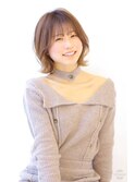 外ハネボブチェリーブラウン