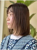 艶髪小顔似合わせカット顔まわりレイヤーボブエモージュミディ