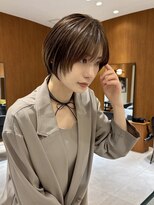 ヤイエ 青山店(yiye)&nbsp;丸みショートボブショートレイヤーショート大人ショートボブ前髪