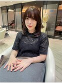 ★岡田有加★似合わせ★銀座★伸ばしかけハッシュレイヤー