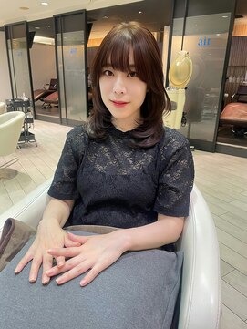 エアー 銀座(air) ★岡田有加★似合わせ★銀座★伸ばしかけハッシュレイヤー