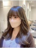 髪質改善＊ロングレイヤーグレーベージュ＊美髪【Zina船橋】