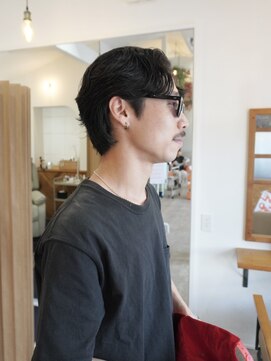 ディッセンバー 伊勢崎(December) メンズ/ブルーブラック/フェザーパーマ/ニュアンスパーマ/