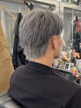 リプレイ 草津店(RIPLAY) MEN’S HAIR/ブルーブラック/フェザーパーマ/草津