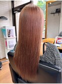 ★ローズブラウン×暗髪◎透明感ロングレイヤー