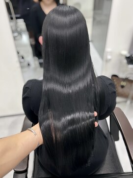 ロムーク 表参道(LOMKH) 秋の小顔レイヤーカット髪質改善シールエクステヘーゼルベージュ