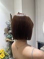 ナイン バイ アソビ 銀座(Nyne by asobi)&nbsp;プツッと感のあるボブも得意です！縮毛矯正との相性◎