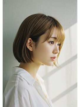 コトナ 越谷店 ミディアムレイヤー/顔周りレイヤー/オリーブグリーン/越谷