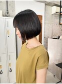 前下がりボブ◎切りっぱなしボブ☆髪質改善/縮毛矯正/表参道