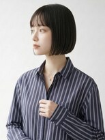 キビト(kibito) 前髪ありワンレンボブ大人ショートボブ顎ラインボブ曙橋若松河田