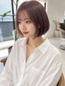 前髪カット+前髪コスメ縮毛+PPTトリートメント￥8980[仙台]