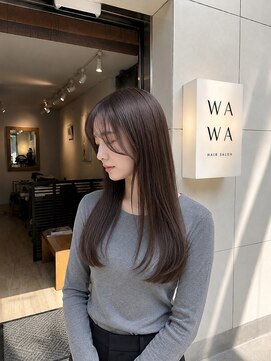 ワワ ヘアサロン 高円寺店(WAWA HAIR SALON) 透明感を引き出す王道ロングストレート