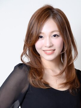 サンズウェーブ(SUNS wave) 流しバングのストレートレイヤー