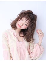 ヘアーズ ベリー 平野店(hairs BERRY) BERRY＿大人かわいい＿フリンジウェーブ＿ココアブラウン＿前髪