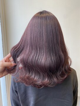 ピンクベリーカラー L アン Hair Make Un のヘアカタログ ホットペッパービューティー