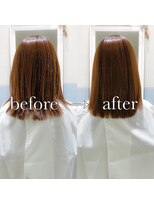 フレーム なんば店(FRAME)&nbsp;美髪ストレートヘアくすみカラー暖色系カラー