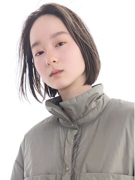 アイティー バイ アルバム 中野店(IT by ALBUM) ストレートボブ_くびれミディイヤリングカラー_28303