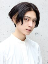 ネイビー(NAVY)&nbsp;イヤリングハイライトマッシュ